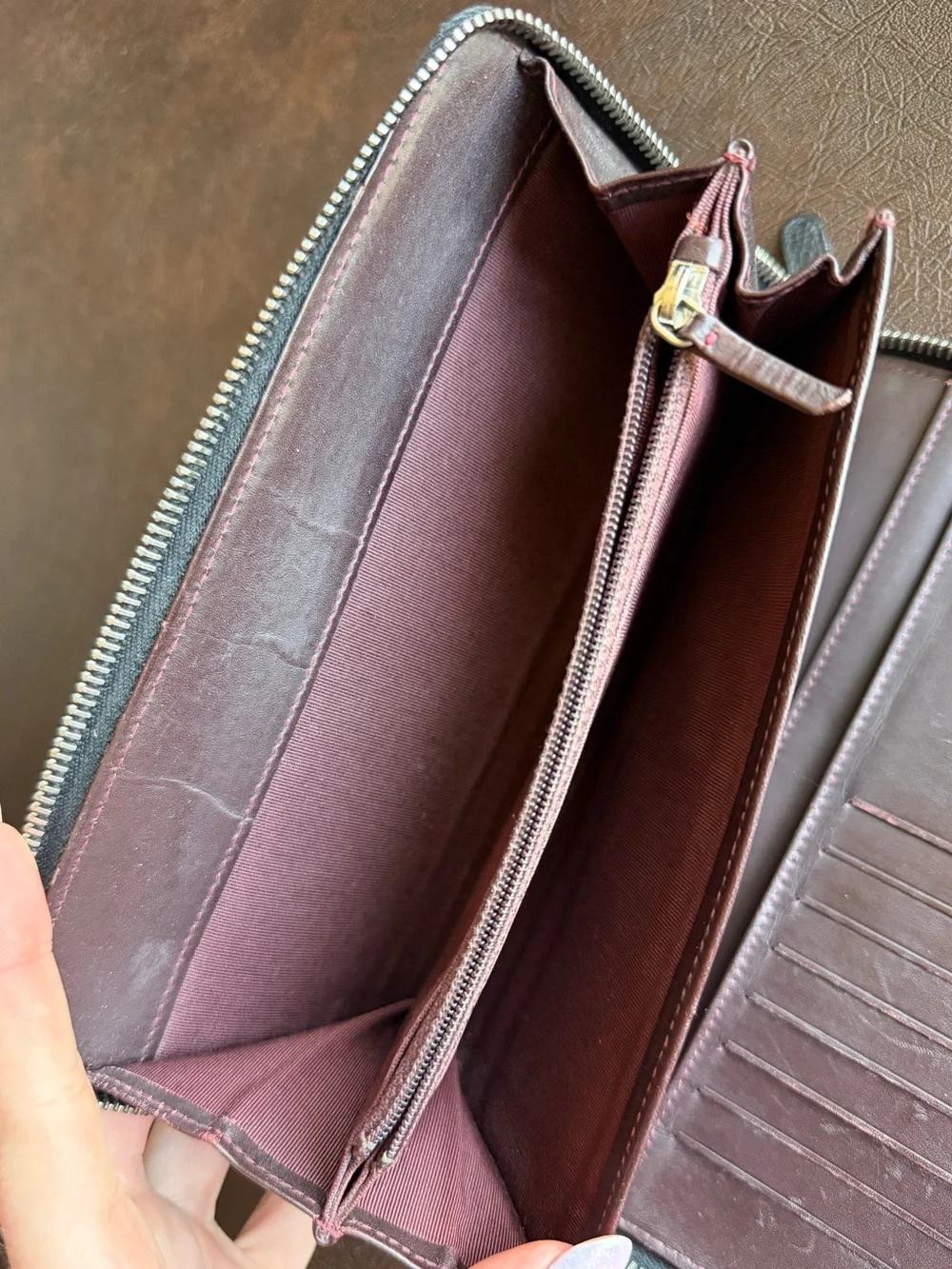 Chanel Caviar Quilted Large Zip Around Wallet